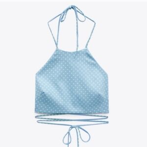 Zara NWT Cropped Halter Top